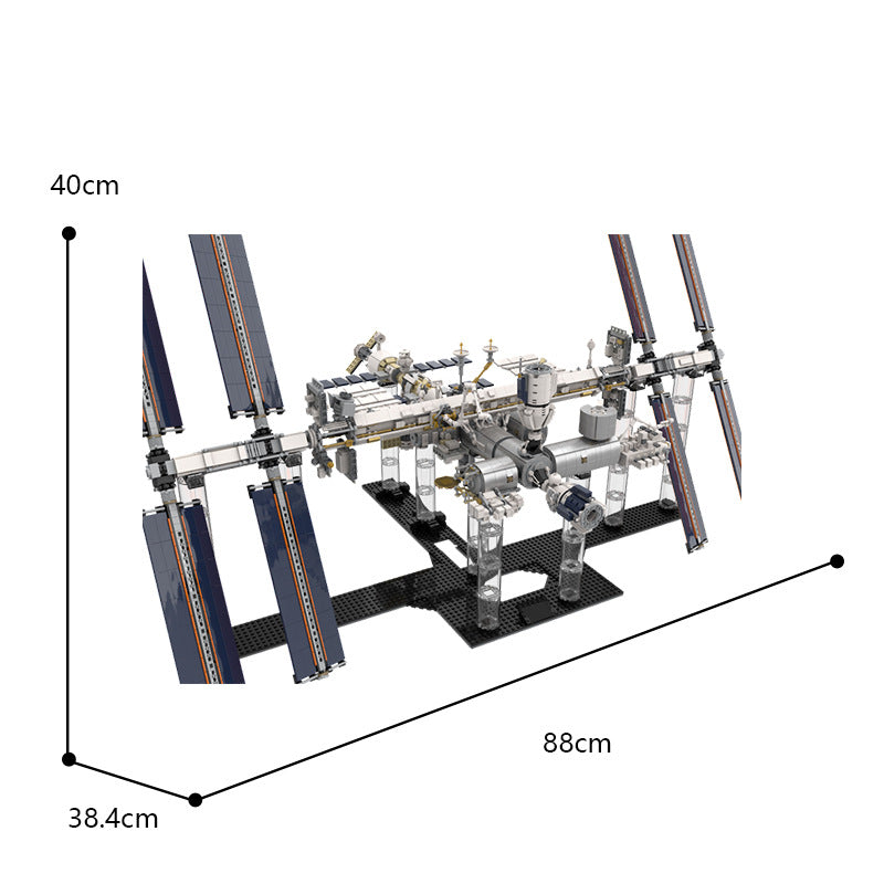 moc-93305 international space station - 1:110 scale - historical timeline 2021 - 2