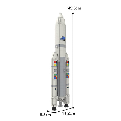 moc-93722 ariane 5 rocket - european heavy-lift space launch vehicle - 9