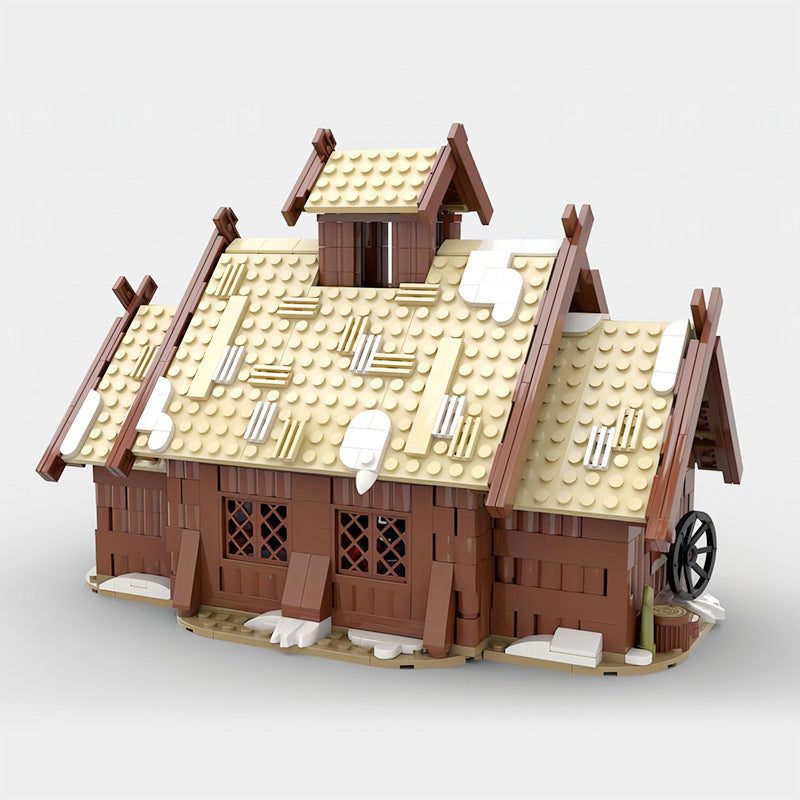 moc-96080 viking mead hall 745 pcs - 2