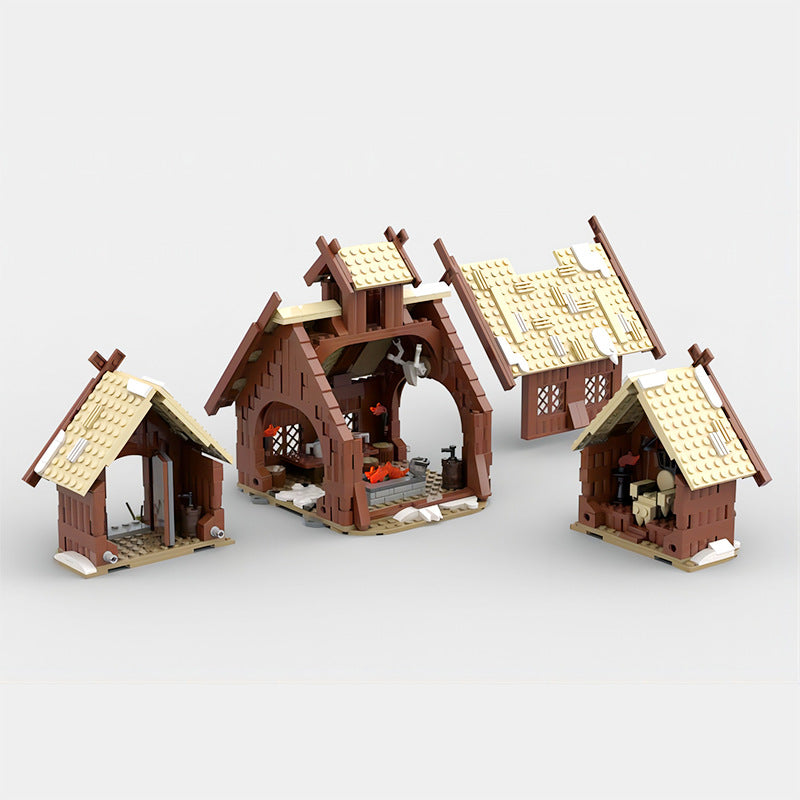 moc-96080 viking mead hall 745 pcs - 3