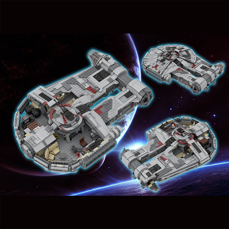 moc-97338 yt-2400 freighter  outrider  sato's hammer - star wars - 1