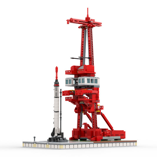 moc-97680 launch complex 5 w/ mercury-redstone - 1:110 scale - 1