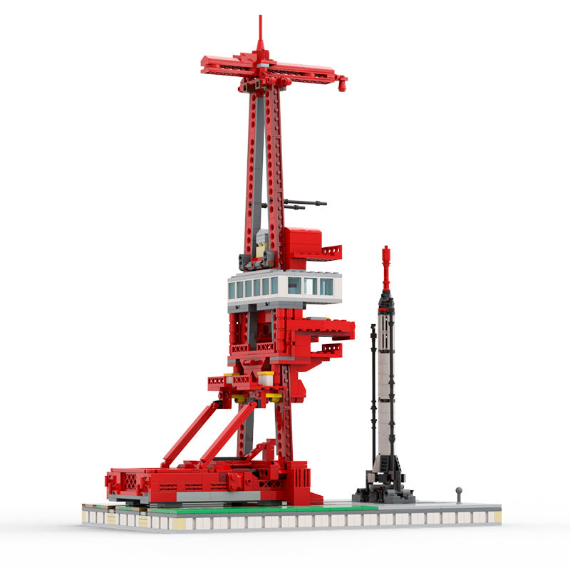 moc-97680 launch complex 5 w/ mercury-redstone - 1:110 scale - 2