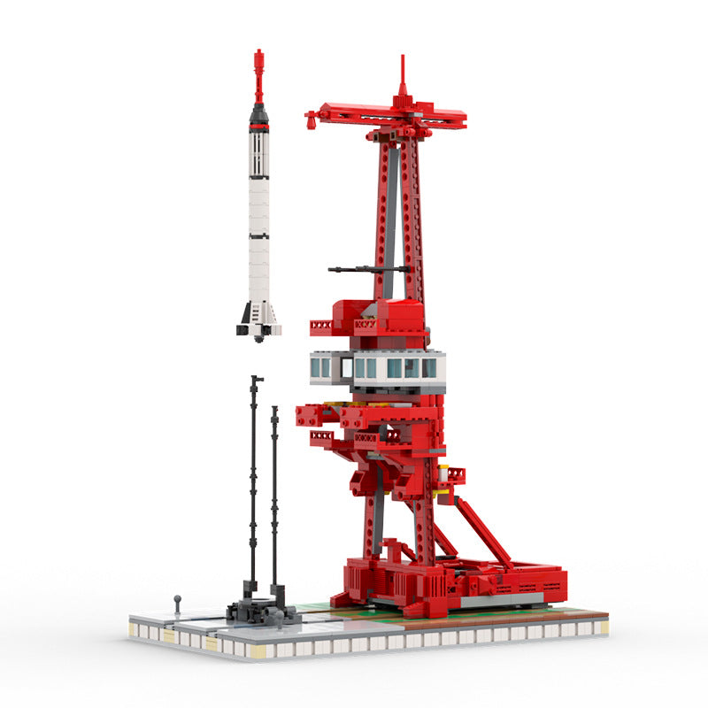 moc-97680 launch complex 5 w/ mercury-redstone - 1:110 scale - 3