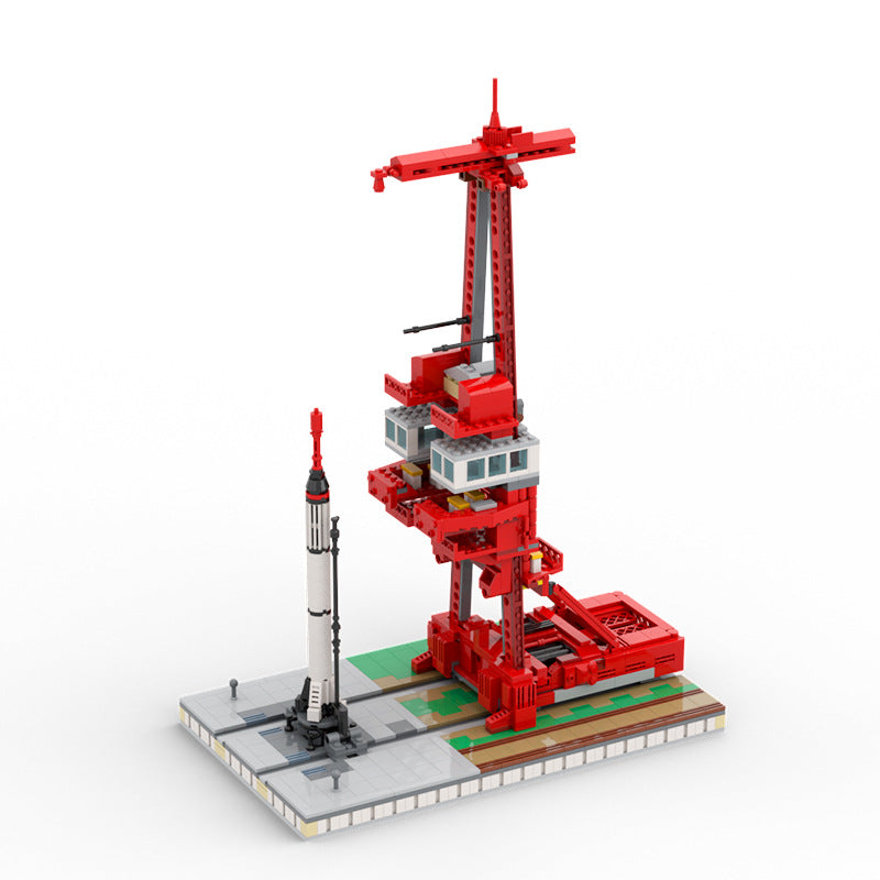 moc-97680 launch complex 5 w/ mercury-redstone - 1:110 scale - 6