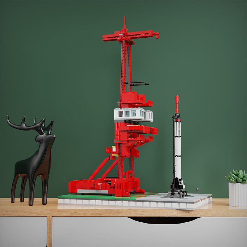 moc-97680 launch complex 5 w/ mercury-redstone - 1:110 scale - 8