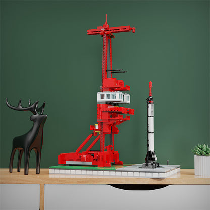 moc-97680 launch complex 5 w/ mercury-redstone - 1:110 scale - 8