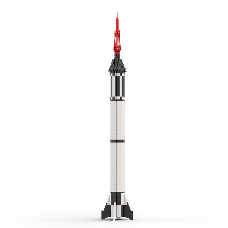 moc - aviation series mercury redstone launch vehicle - 1029 pcs - 1