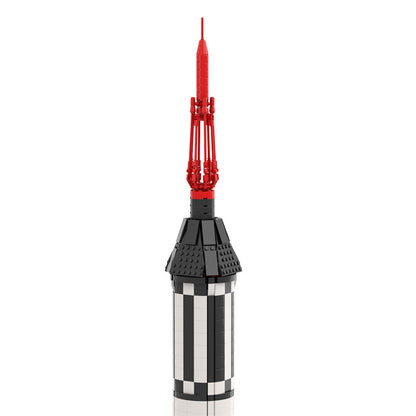 moc - aviation series mercury redstone launch vehicle - 1029 pcs - 4