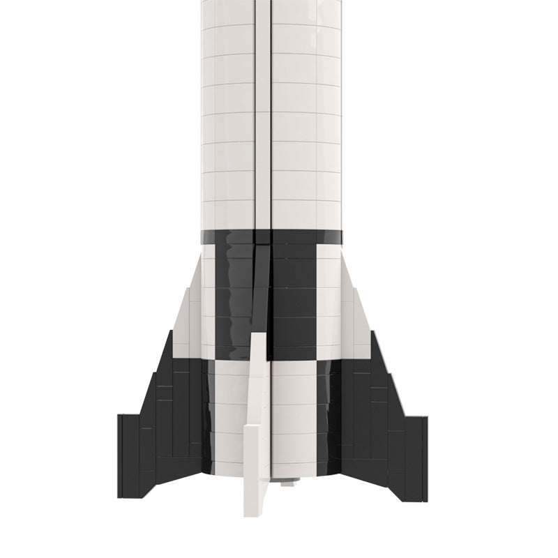 moc - aviation series mercury redstone launch vehicle - 1029 pcs - 5