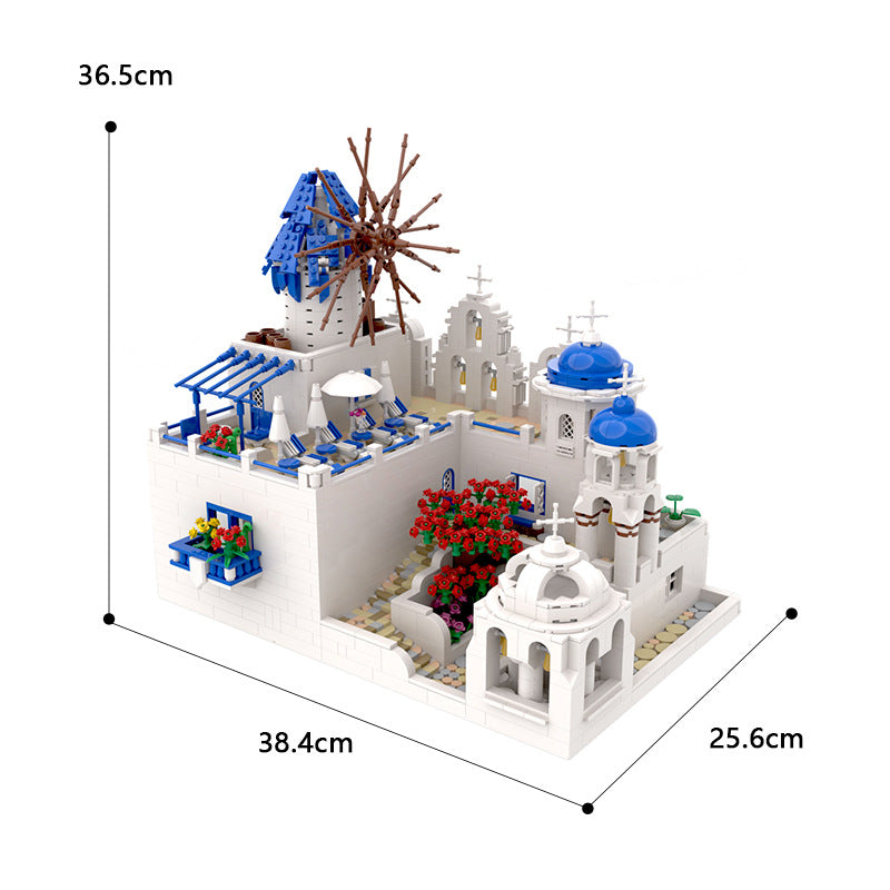 moc blocks santorini 2503 pcs - 2