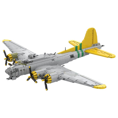 moc - boeing b-17 flying fortress - 3631 pcs - 1