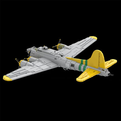 moc - boeing b-17 flying fortress - 3631 pcs - 4