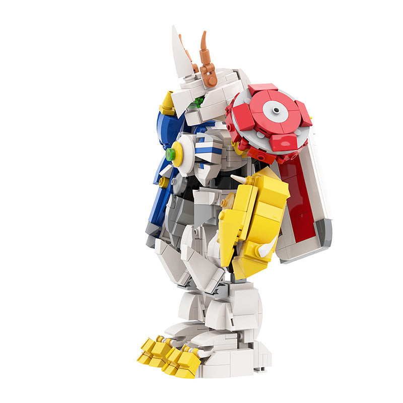 moc digimon omegamon building blocks toy - 3