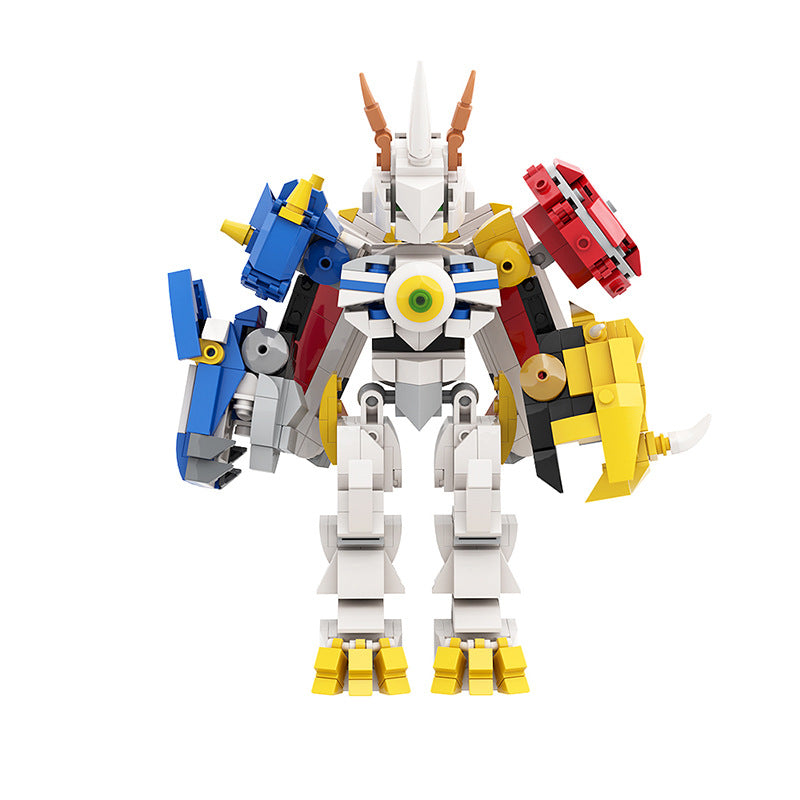 moc digimon omegamon building blocks toy - 5