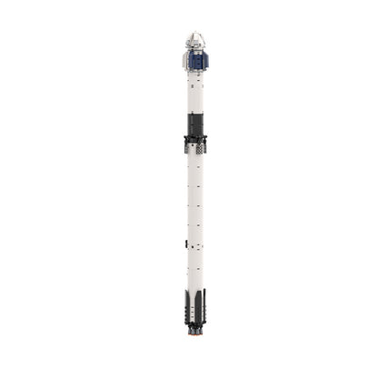 moc - falcon 9 with launch tower 1:110 scale -  space rocket launcher - 2