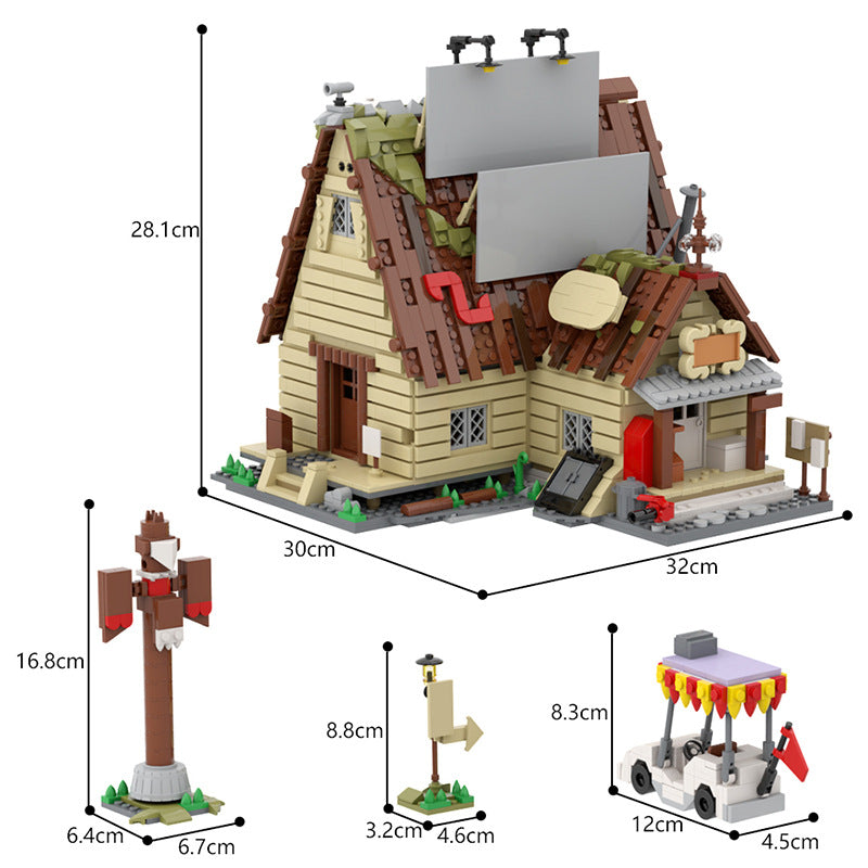 moc-gravity falls mystery shack - 2234 pcs  - 5