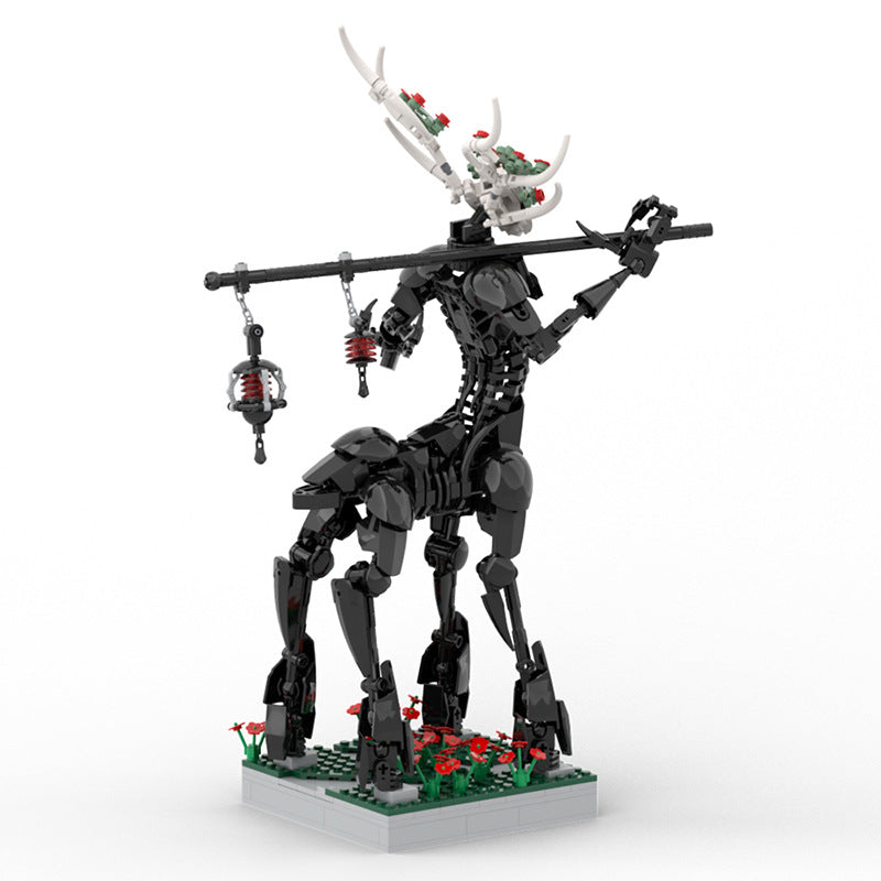 moc - grim reaper monster - elf centaur building toy - 671 pcs - 2