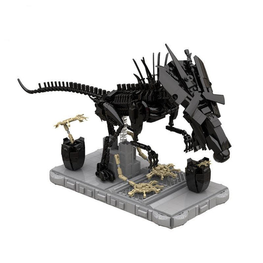 moc - movie series alien facehugger queen blocks set - 903 pcs - 1