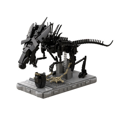 moc - movie series alien facehugger queen blocks set - 903 pcs - 2