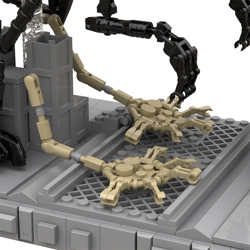 moc - movie series alien facehugger queen blocks set - 903 pcs - 7