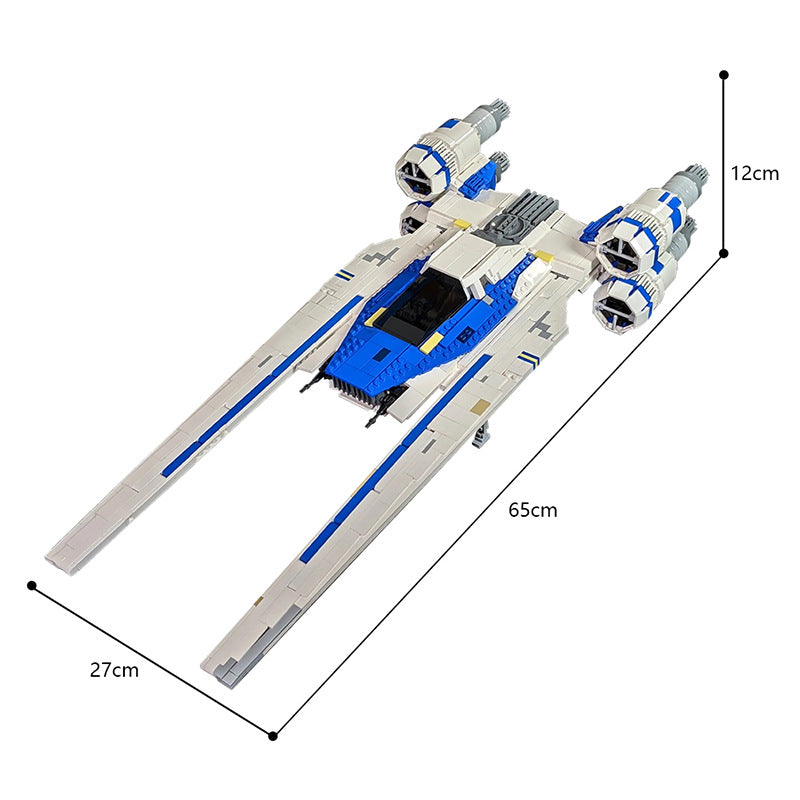 moc - star wars u-wing starfighter - 2669 pcs - 5