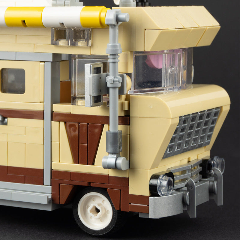 moc - the walking dead series - dell's rv car moc - 724 pcs - 2