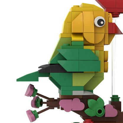 moc valentine's day gift - love bird compatible with lego - 278 pcs - 3