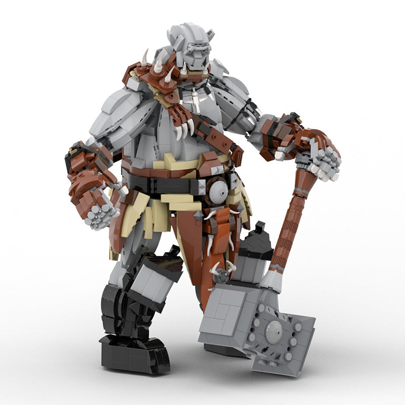 moc - world of warcraft - orgrim the hammer of destruction - 1959 pcs - 2