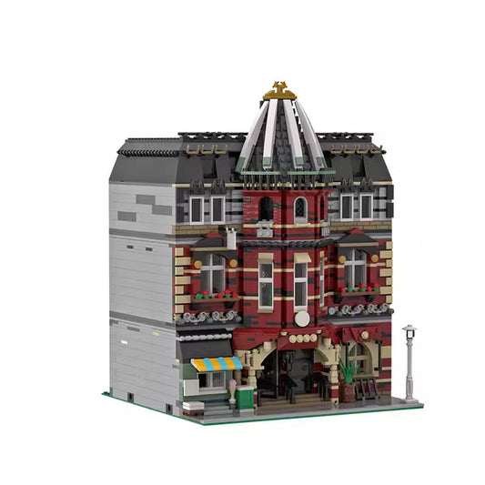 modular brick school building set | moc-5973 - 1