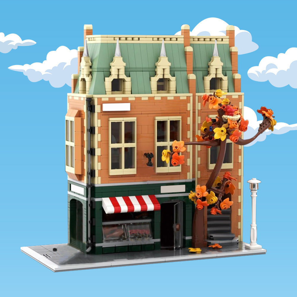 modular butcher store building set | moc-197319 - 1
