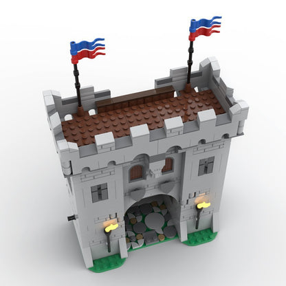 modular castle gatehouse building set | moc-77977 - 1