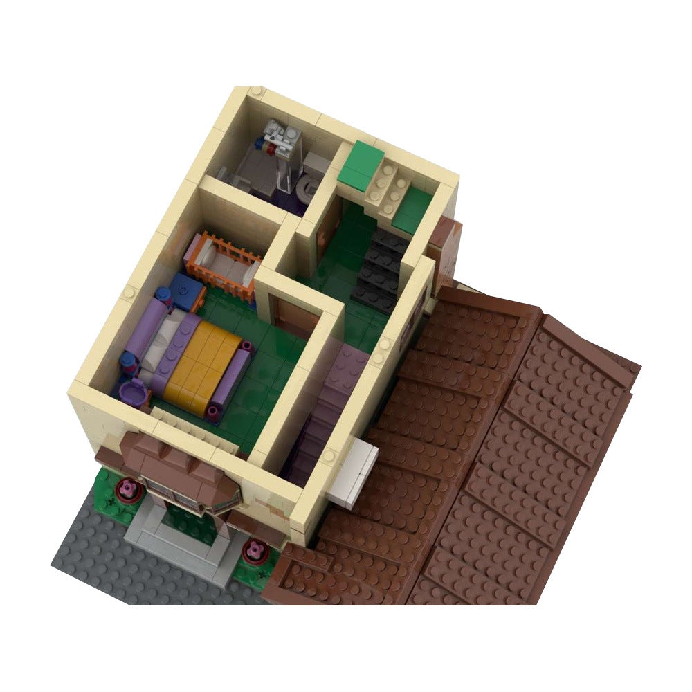 modular simpsons house building set | moc-100451 - 3
