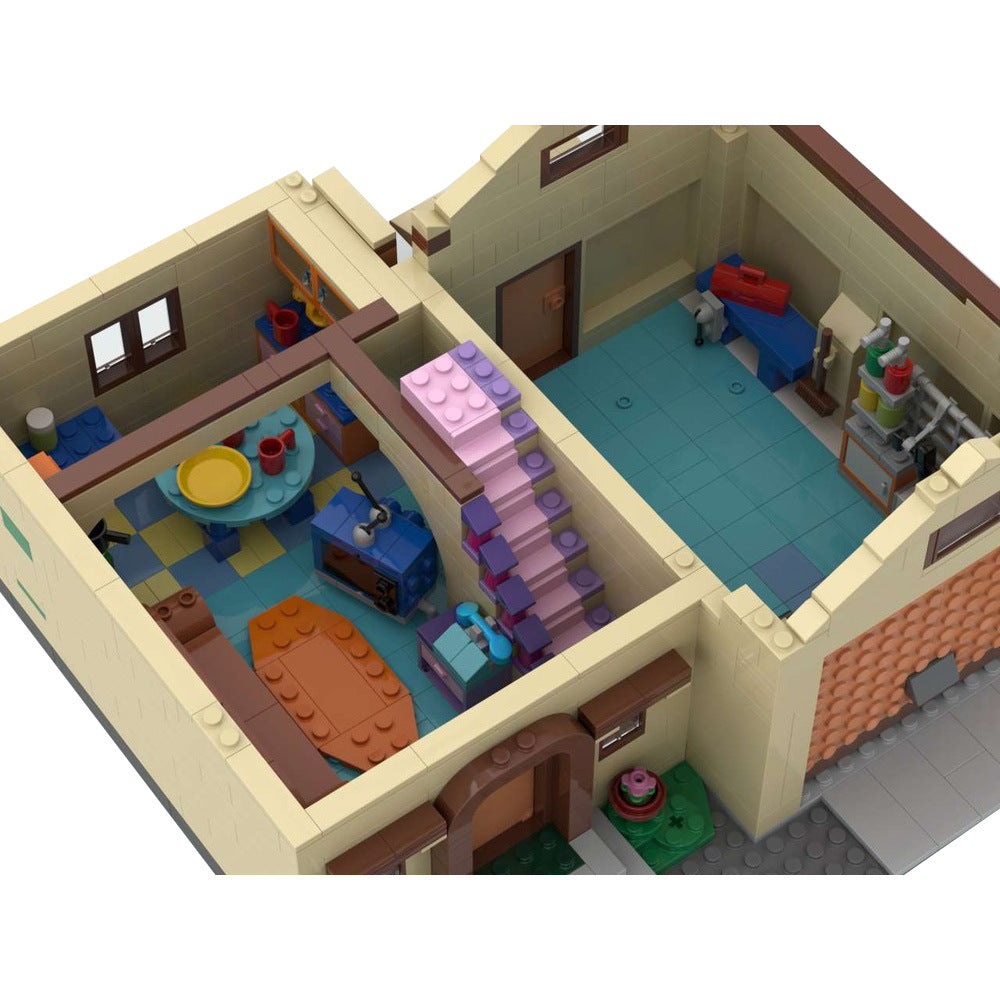 modular simpsons house building set | moc-100451 - 6