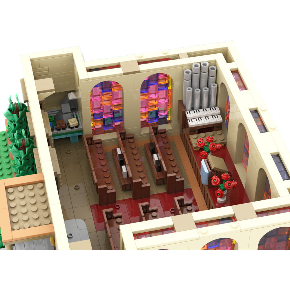 modular springfield church building set | moc-148028 - 7