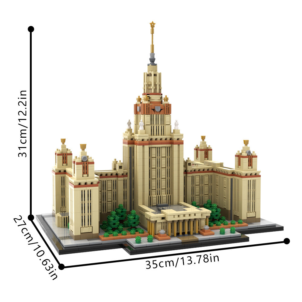 moscow state university building set | 1:800 scale | moc-203389 - 4