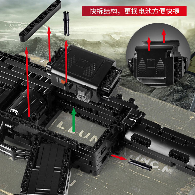 mp5 submachine gun can fire - 783 pcs | mouldking 14001 - 2