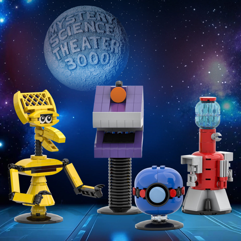 mst3k sci-fi movie collection building set | lego compatible - 3