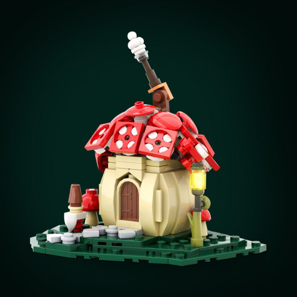 mushroom cottage building set | moc-168484 - 1