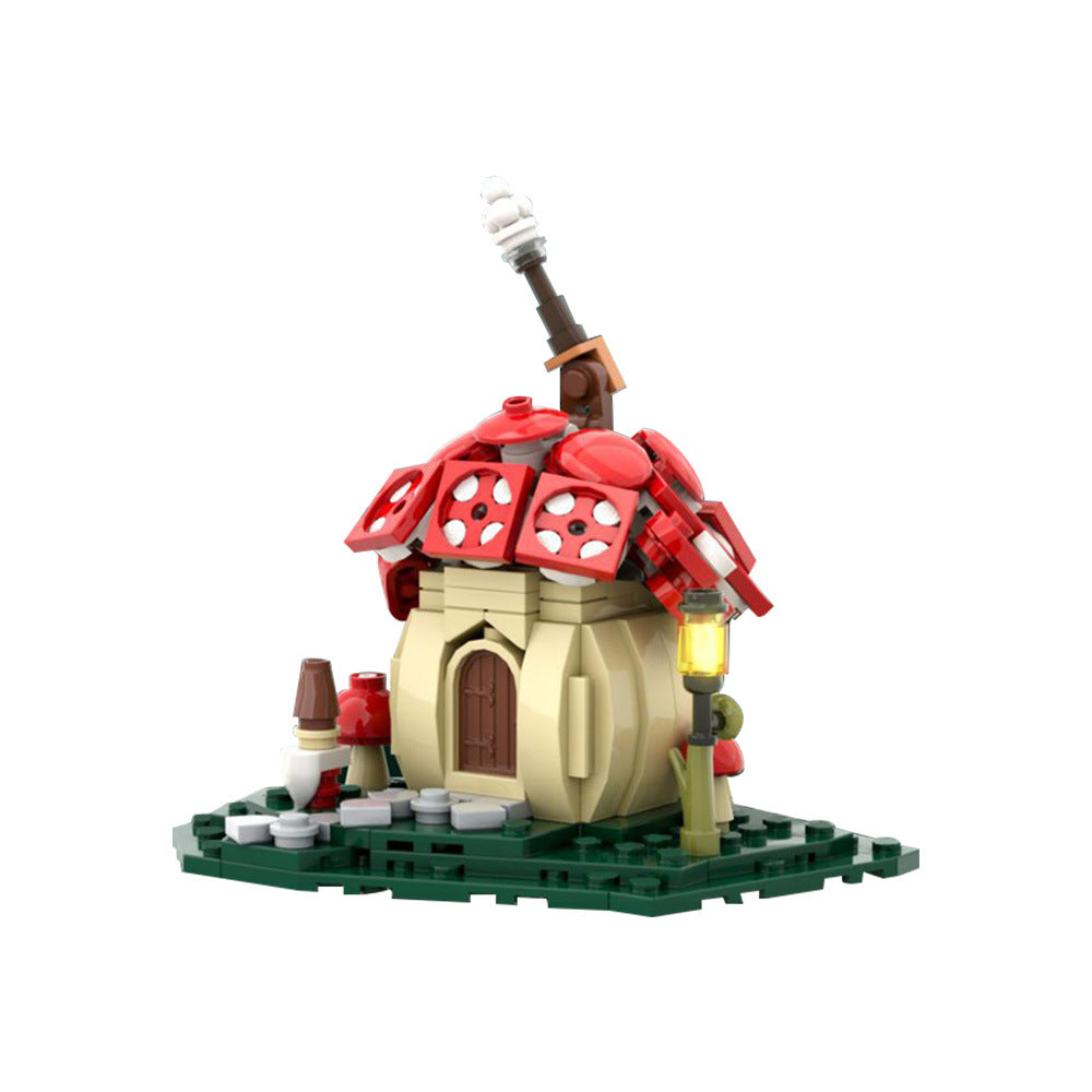 mushroom cottage building set | moc-168484 - 2