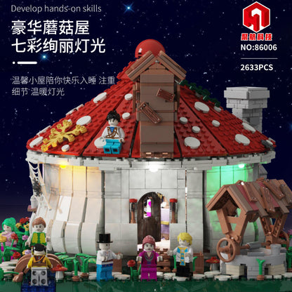 mushroom house building block set - juhang 86006 - 2