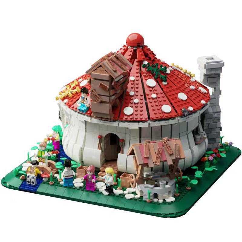 mushroom house building block set - juhang 86006 - 6