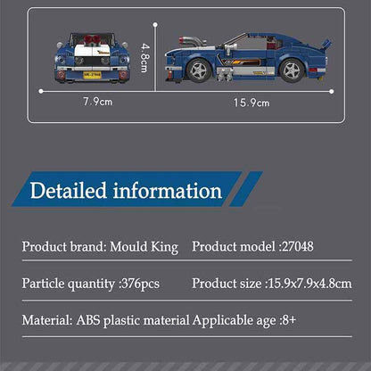 mustang 1967 car building set - 376 pcs | mouldking 27048 - 7