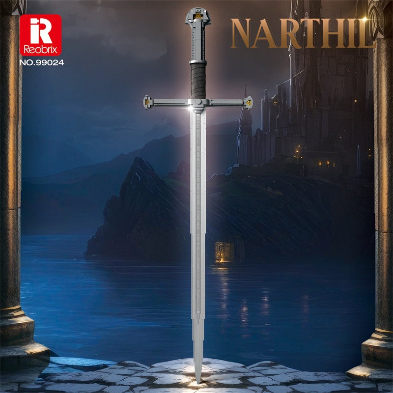 narthil sword building blocks set - reobrix 99024 - 1