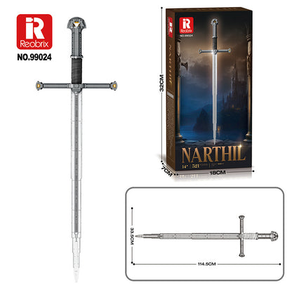 narthil sword building blocks set - reobrix 99024 - 6