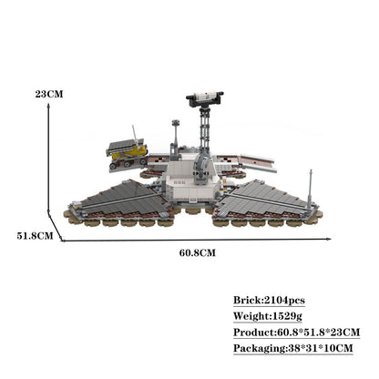 nasa mars lander pathfinder and sojourner building set | 1:9 scale | moc-80298 - 4