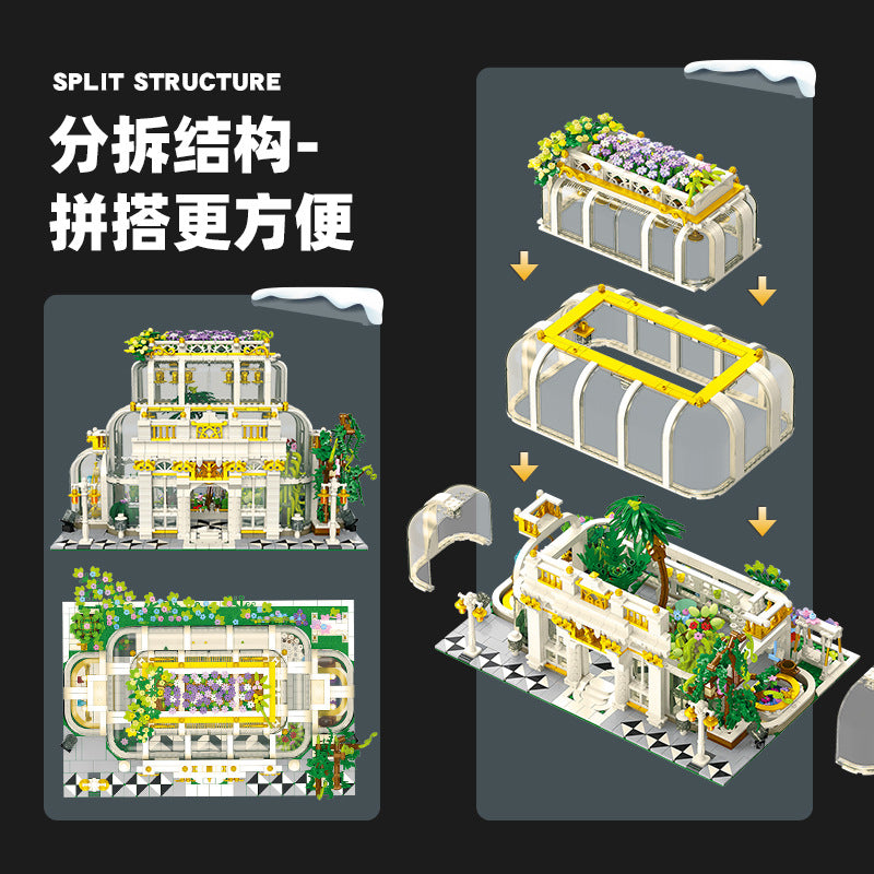 neoclassical botanical gardens - 2231 pcs | jie star 9044 - 3