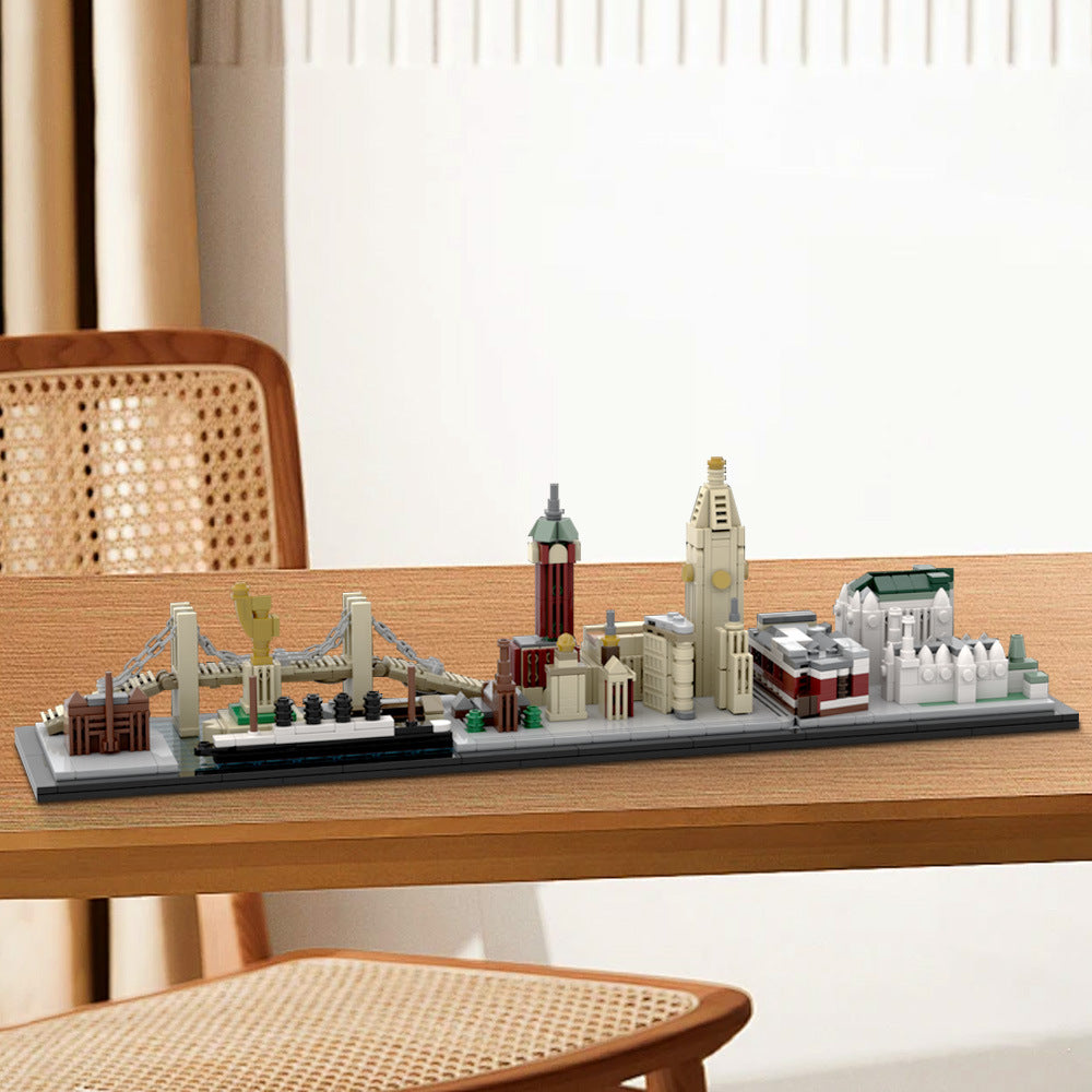 new york city skyline 1900's building set | moc-199709 - 1