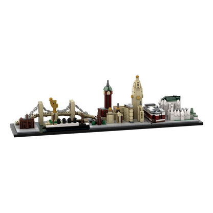 new york city skyline 1900's building set | moc-199709 - 2