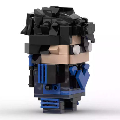 nightwing brickheadz moc set | lego-compatible superhero toy - 5